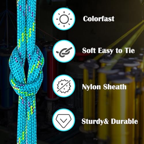 550 Paracord Rope 5/32" x 100' Survival Cord - Ocean