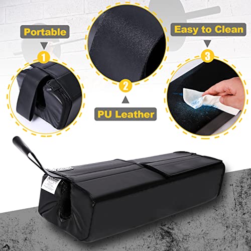 Square Hip Thrust Pad for Barbell & Weight Lifting - Black