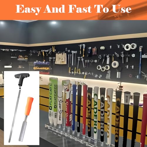 Golf Grip Removal Tool 11" V-Groove Grip Saver for Standard Clubs - High-Carbon Steel, THE GOLFER STORE, Variant 2