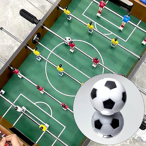 8 Pack Foosball Balls - 1.42 Inch Black & White Replacement Soccer Balls