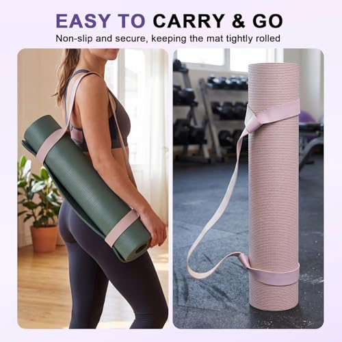 Adjustable Yoga Mat Strap - Durable Cotton Blend Carrier