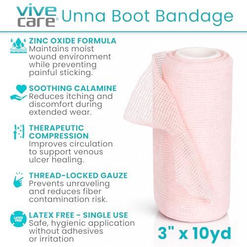 Unna Boot Bandage with Zinc Oxide & Calamine - 3"x10yd