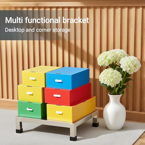 2 Pack Dunnage Rack,15.7"X11.8"X3.5" Stainless Steel Dunnage Racks,Kitchen Basement Garage Storage Racks,1000 lbs Capacity