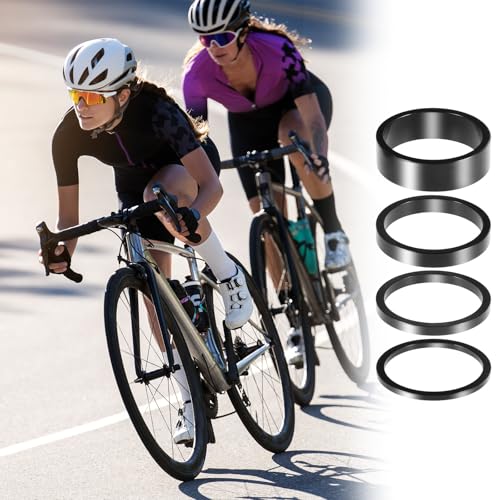 8-Pack Aluminum Alloy Bicycle Headset Spacers - 2mm, 3mm, 5mm, 10mm