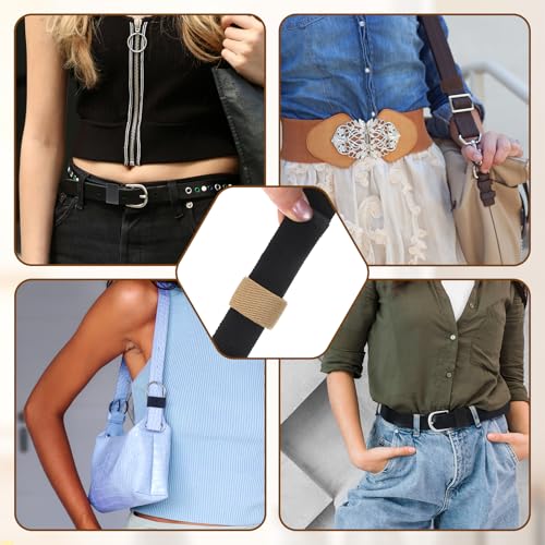 12 Pack Elastic Belt Loop Keepers for 1.5-Inch Straps and Backpacks