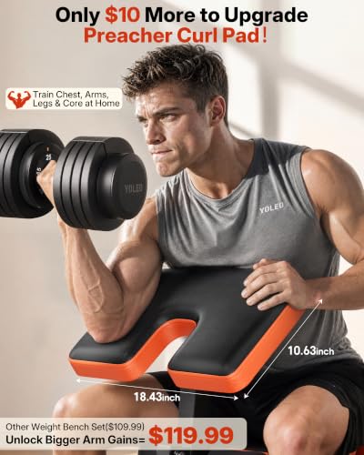 6-in-1 Adjustable Weight Bench Set for Full-Body Training - Allfit
