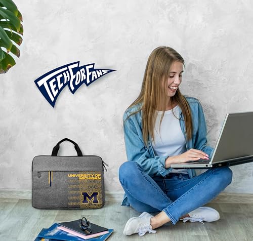 Laptop Sleeve 13 Inch - NCAA Michigan Wolverines - Charcoal Grey