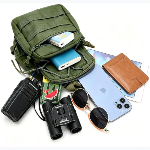 Viriber Waterproof Military Tactical Backpack with Molle System - Black