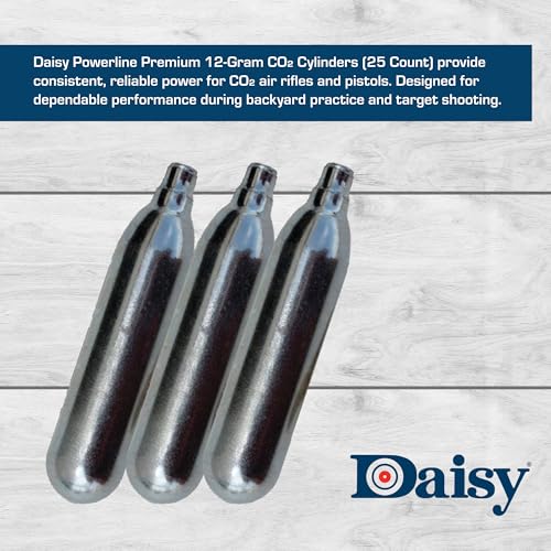 12-Gram CO2 Cylinders - 25 Count for Airguns - Consistent Pressure