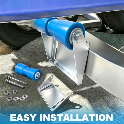 8 Inch Boat Trailer Rollers with Brackets - Durable Keel Support | XIANGZI