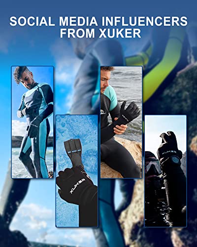 Neoprene Water Gloves 3mm Black - Five Finger for Men & Women