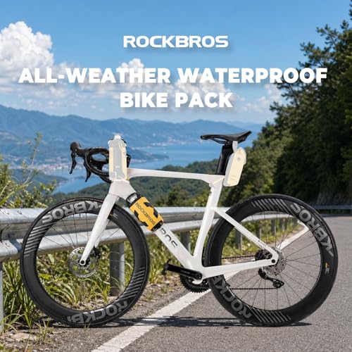 ROCKBROS Waterproof Bike Frame Bag 1L Under Top Tube for Mountain & Road Bikes
