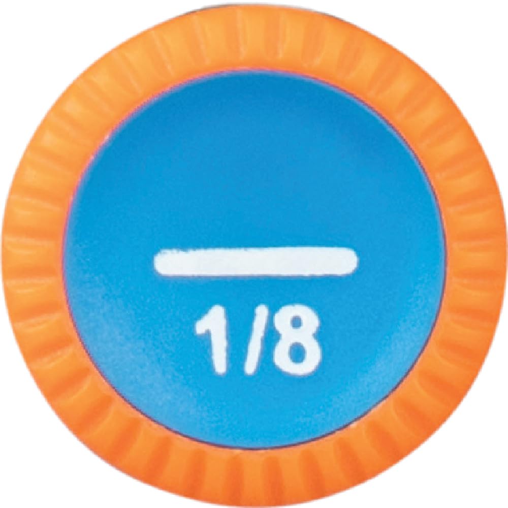 Klein Tools 6254INS Insulated Precision Screwdriver, 1/8-Inch Slotted Mini Electrician Screwdriver, 1000-Volt Cushion Grip Handle