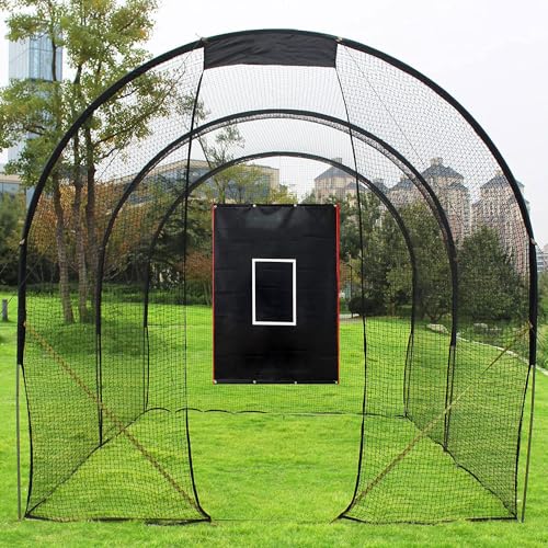 Heavy Duty PVC Baseball Batting Cage Backstop - 4x6 Ft
