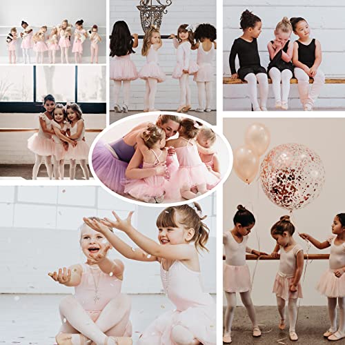 Ballet Dance Tights for Girls 3-6 Years - Nude & White