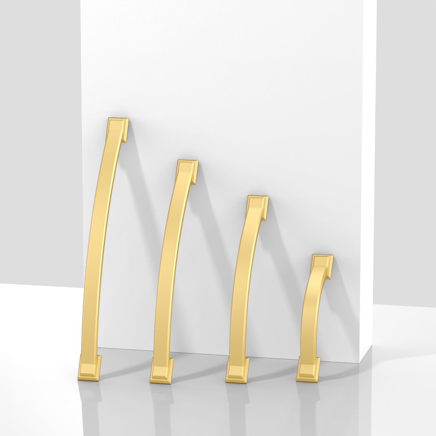 Asimerdeco 10 Pack Brushed Gold Cabinet Pulls 3 Inch(76mm) Kitchen Cabinet Handles Solid Zinc Alloy Cabinet Hardware Drawer Pulls