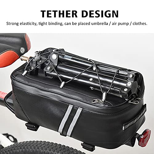 Tookie 8L Waterproof Bicycle Rear Seat Cargo Bag with Rain Cover