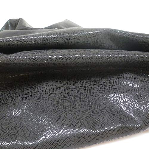 Girls Dance Gymnastics Shorts - Sparkle Glitter, Black, 9-10 Years