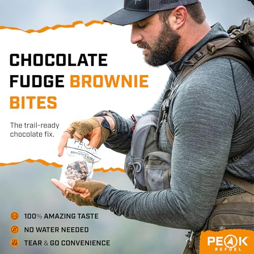 Fudge Brownie Bites - Freeze-Dried Camping Snack, 1 Pouch