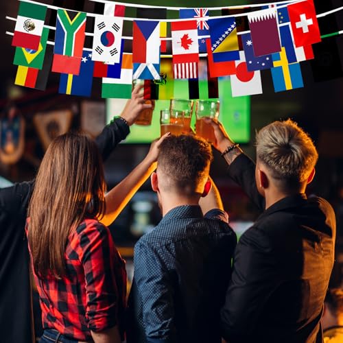 48 Countries Flag Banner for World Cup 2026 Decorations