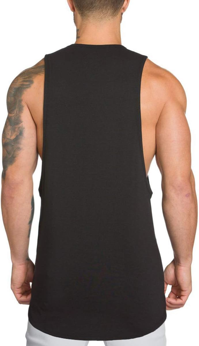 Skiennix Men's Muscle Cut Off Gym Stringer Tank Tops - Bodybuilding Fitness Tees | 1/2/3 Pack