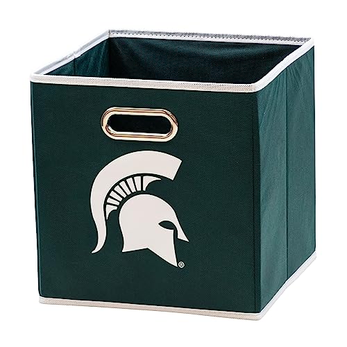 Michigan State Spartans NCAA Storage Bin - Collapsible Fabric Organizer for Home & Office