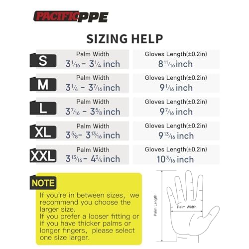 PACIFIC PPE 18 Pairs Work Gloves, PU Coated Seamless Knit Gloves, Touchscreen Safety Gloves with Grip, Ideal for General Duty Work, Men and Women, Black, Large