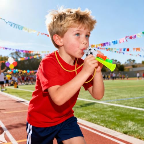 10Pcs Mini Vuvuzela Stadium Horns - Loud Cheer Noisemakers
