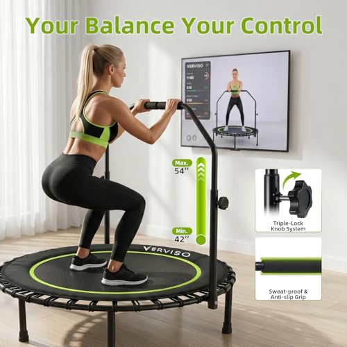 40-Inch Mini Bungee Rebounder Trampoline for Whole-Body Fitness - Black-Green
