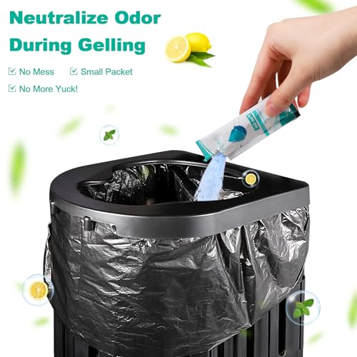 Lemon Portable Toilet Gel - 30 Packets of Super Absorbent Gel