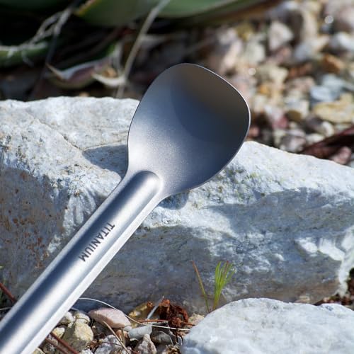 Ultralight Titanium Spoon for Hiking & Camping - 8.5 Inch