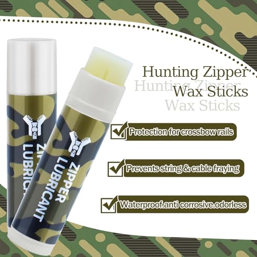 Portable Zipper Wax Lubricant Sticks - 3pcs for Hunting Gear