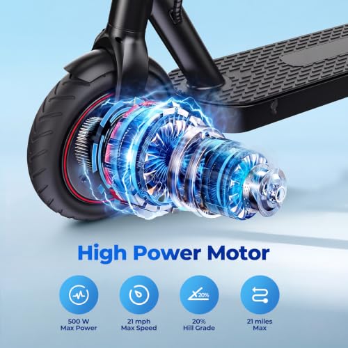 Electric Scooter for Adults, 1000W Motor, 21 Miles Range, Foldable