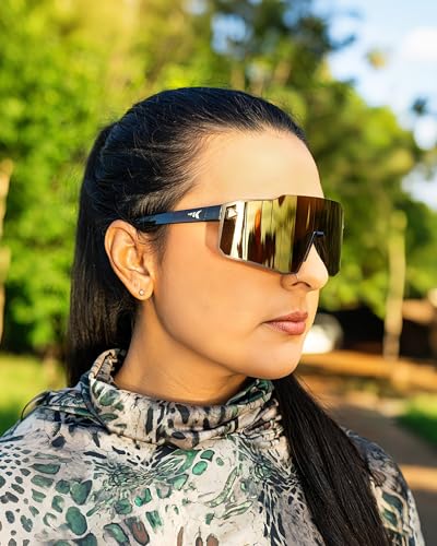 Polarized Fishing Sunglasses with Protective Coating - Gloss Tal Dark Olive Frame, Brown Gold Mirror