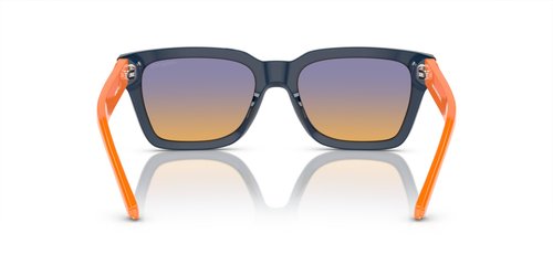 Arnette AN4334 Cold Heart 2.0 Sunglasses, Transparent Blue/Clear Fifty Orange/Dark Blue, 53 mm
