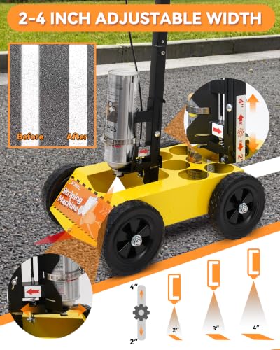 Parking Lot Striping Machine - Adjustable Width Line Marker (34.6")