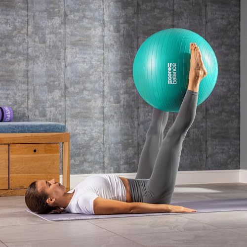 Stability Exercise Ball for Yoga & Fitness - 23-26in | Teal