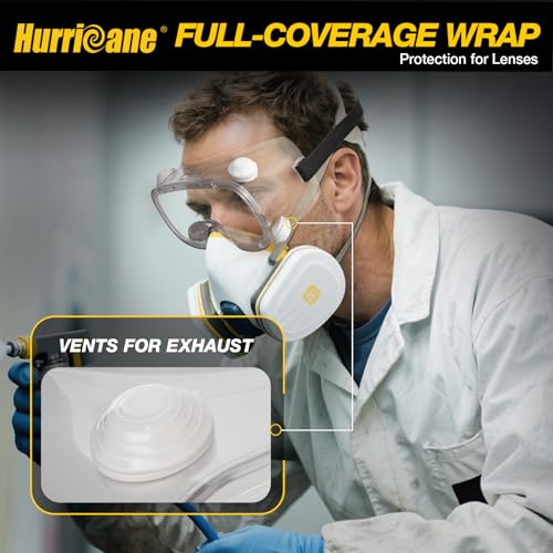 Safety Goggles - 2 Pack with Anti-Fog Function & UV400 Protection - White Air Valve
