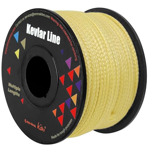 Kevlar Braided Utility Cord - 100Lb Strength, 100Ft Length, Yellow