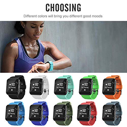Silicone Replacement Band for Garmin Forerunner 35 - Black