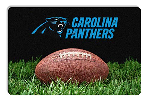NFL Carolina Panthers Pet Bowl Mat - Large 18"x12" Rubber
