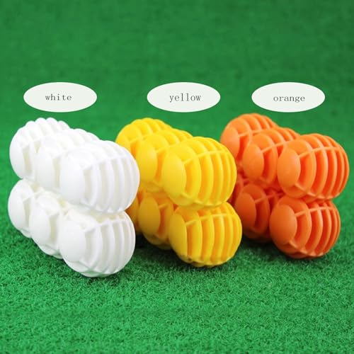 Practice Golf Balls - 12 Pack Limited Flight Colored Plastic Balls