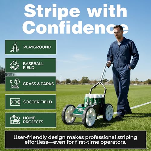 Athletic Field Marking Kit with 12 Cans - White