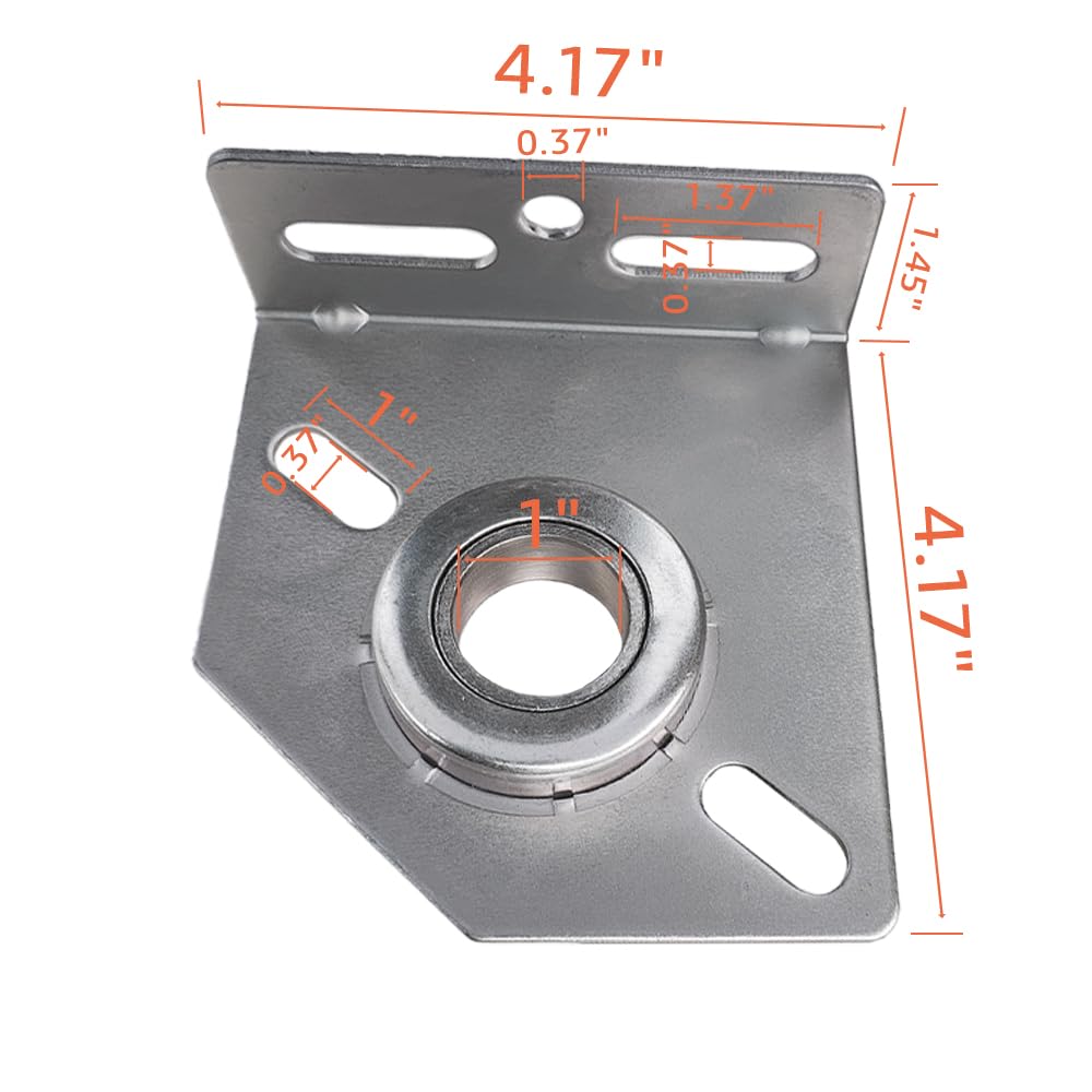 Pair of Garage Door Spring Center Bearing Bracket Garage Door Parts Torsion Spring Anchor Bracket Residential Door Garage Parts