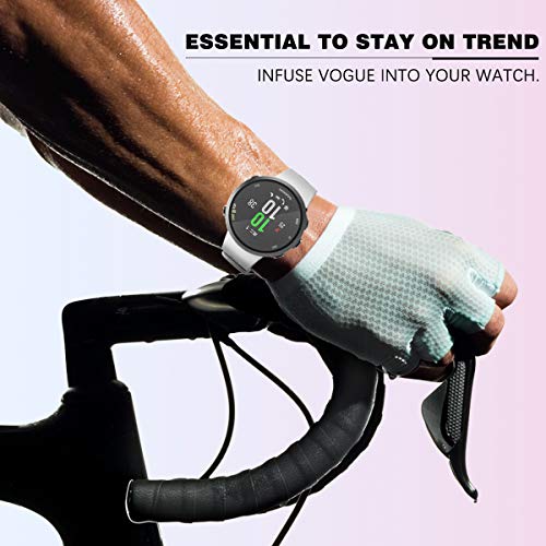 MoKo Silicone Replacement Band for Garmin Forerunner 45/45S/Swim 2 - White