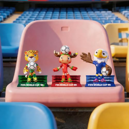 FIFA World Cup Mascot Set - 3-Inch Football Figures (Maple, Zayu, Clutch)