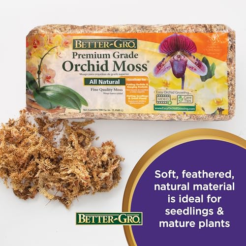 Premium Grade Sphagnum Moss for Orchids & Plants - 190 cu in