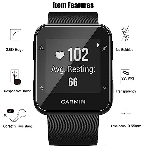 Garmin Forerunner 35 Screen Protector - 4 Pack Tempered Glass