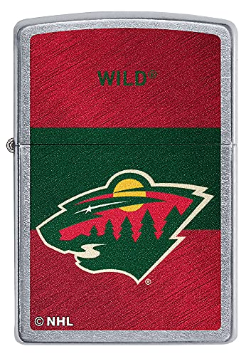NHL Minnesota Wild Windproof Pocket Lighter - Chrome Finish