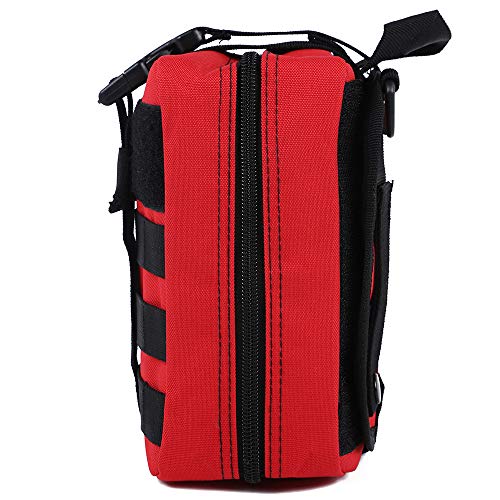Molle First Aid Pouch - Tactical IFAK EMT Pouch, Red